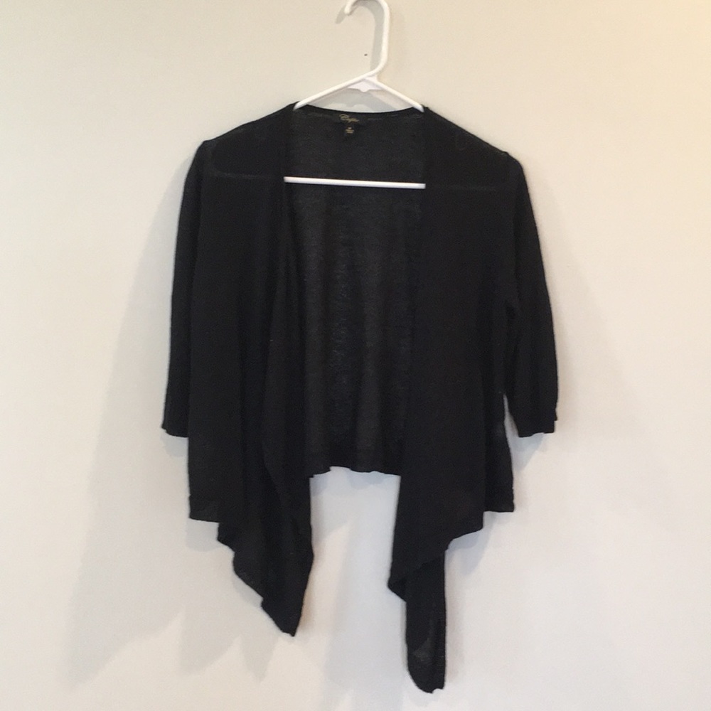Light weight black cropped cardigan